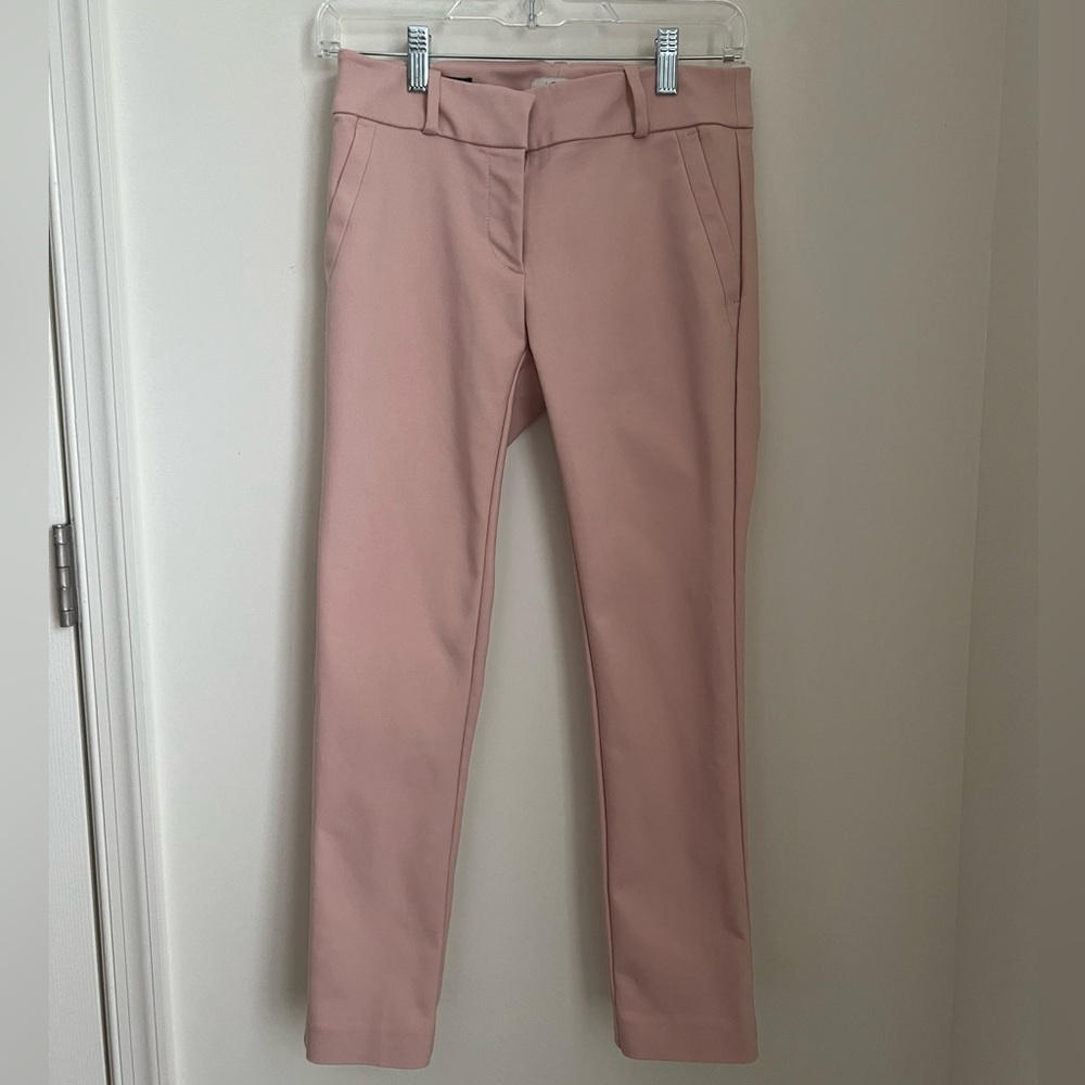 Loft Outlet Modern Skinny Ankle Pant, Size 0P, Light Peachy-Pink
